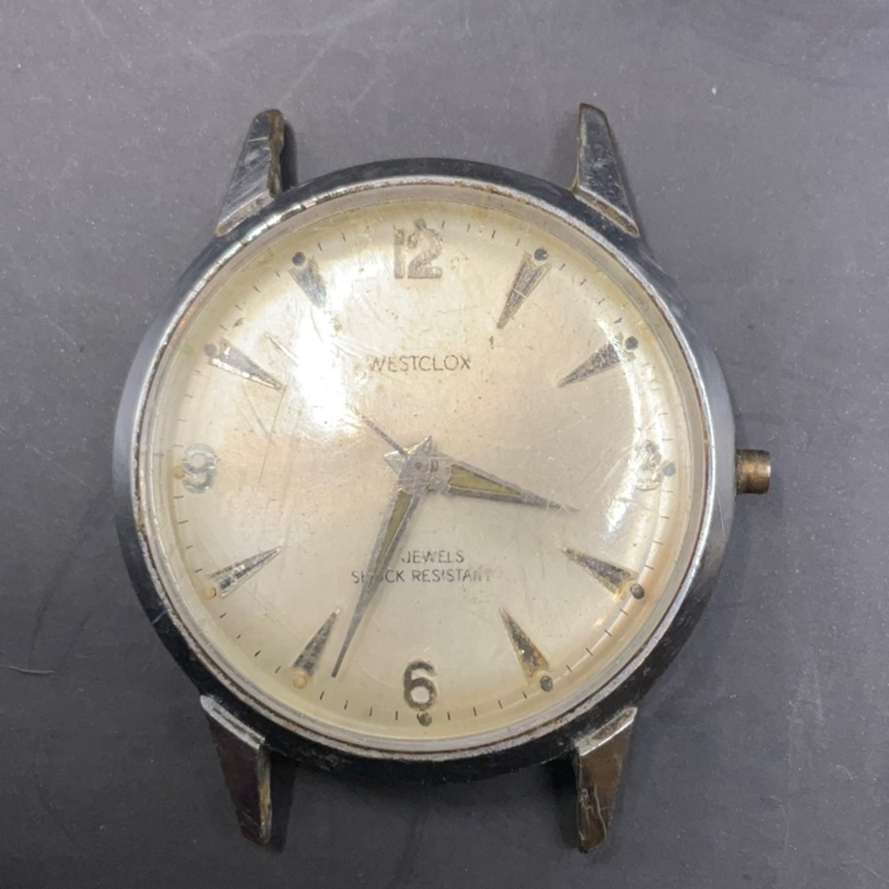 Vintage Mens Westclox Mechanical Stainless Steel Watch